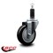 Service Caster 4'' Black Poly Wheel Swivel 1-1/8'' Expanding Stem Caster SCC-EX20S414-PPUB-BLK-118 - alternate 4